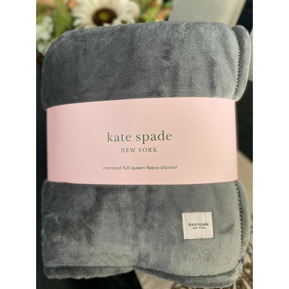 NEW Kate Spade New York Oversized Full/Queen Grey - Picture 1 of 5
